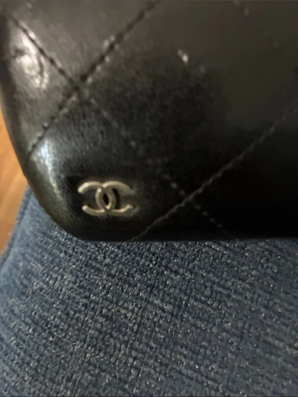 CHANEL Black Square Oversized Sunglasses with Gold Temple Detail